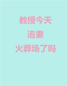 教授今天追妻火葬場了嗎